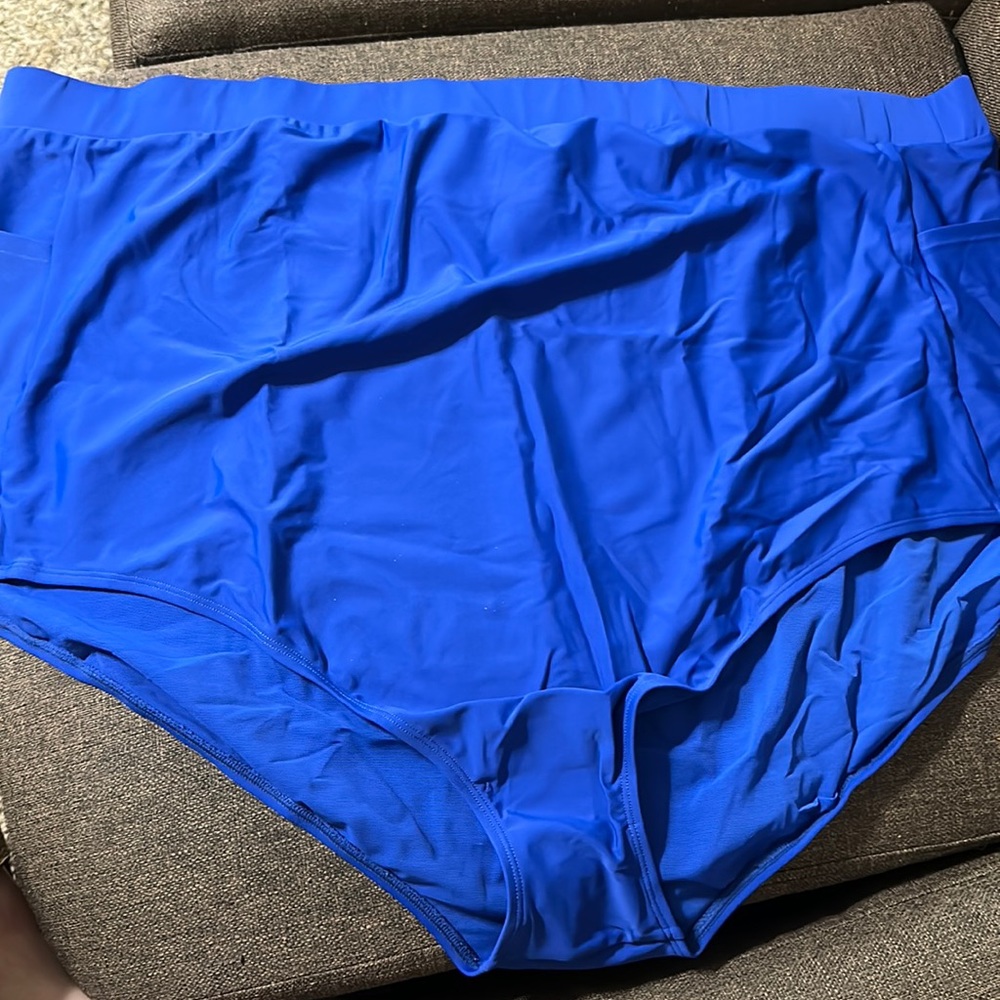 TORRID ULTRA HIGH RISE SWIM BOTTOM: BLUE: NEW WITH TAGS: SIZE 6